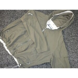 Columbia‎ Jacket Womens 2X Green Hoodie Water Wind Resistant Full Zip Gorpcore
